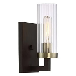 Minka Lavery Ainsley Court Bathroom Wall Sconce in Aged Kinston Bronze with Brushed