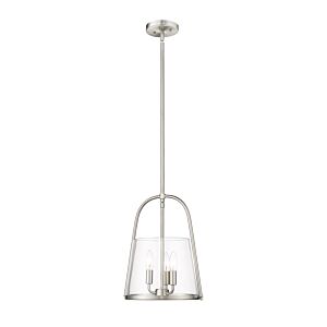 Archis 3-Light Pendant in Brushed Nickel