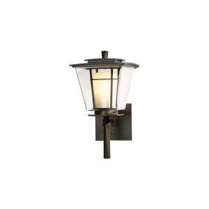 Hubbardton Forge 14 Inch Beacon Hall Small Outdoor Sconce in Coastal Bronze