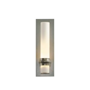 Hubbardton Forge 14 Inch Rook Small Outdoor Sconce in Coastal Burnished Steel