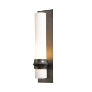 Hubbardton Forge 26 Inch Rook Large Outdoor Sconce in Coastal Dark Smoke