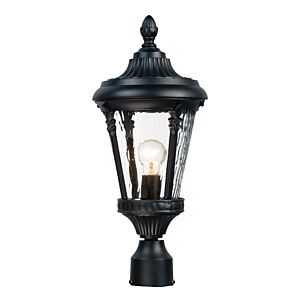 Sentry 1-Light Outdoor Pole with Post Lantern in Black