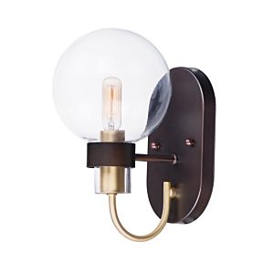  Bauhaus Wall Sconce in Bronze and Satin Brass