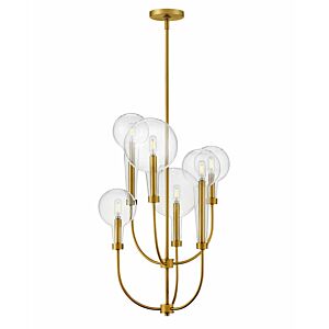 Hinkley Alchemy 6-Light Pendant In Lacquered Brass