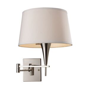 Swingarms 1-Light Wall Sconce in Polished Chrome
