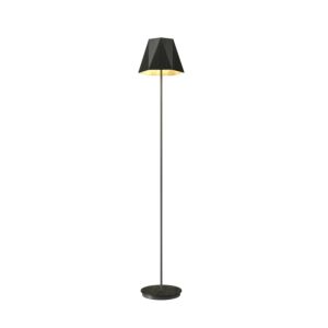Facet 1-Light Floor Lamp in Charcoal