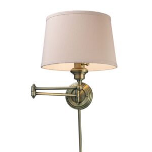 Westbrook 1-Light Wall Sconce in Antique Brass