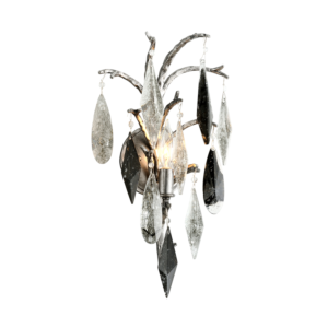  Nera Wall Sconce in Blackened Silver Leaf