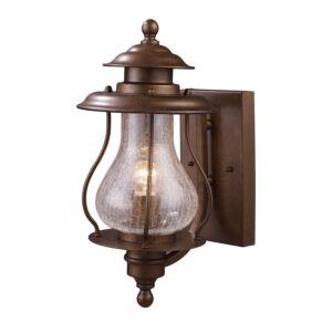 Wikshire 1-Light Outdoor Wall Sconce in Coffee Bronze