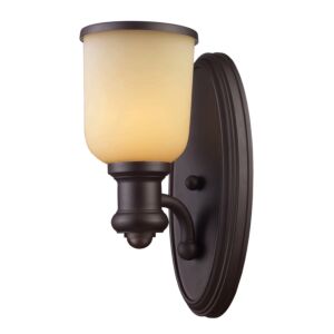 Brooksdale 1-Light Wall Sconce in Oiled Bronze