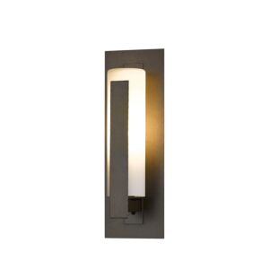 Hubbardton Forge 15 Forged Vertical Bars Small Outdoor Sconce in Coastal Bronze