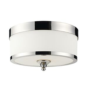 Z-Lite Cosmopolitan 3-Light Flush Mount Ceiling Light In Chrome