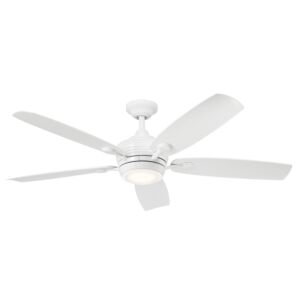 Tranquil 1-Light 56" Ceiling Fan in White