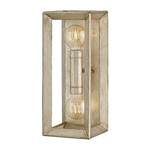 Hinkley Tinsley 2-Light Wall Sconce In Silver Leaf