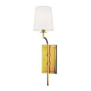 Hudson Valley Glenford 22 Inch Wall Sconce in Aged Brass
