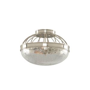  Montauk Ceiling Light in Polished Nickel