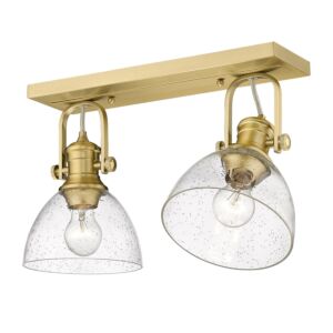 Hines 2-Light Semi-Flush Mount in Brushed Champagne Bronze