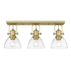 Hines 3-Light Semi-Flush Mount in Brushed Champagne Bronze