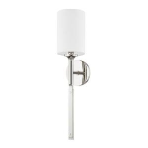 Brewster 1-Light Wall Sconce in Polished Nickel