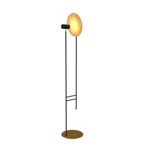 Dot 1-Light Floor Lamp in Louro Freijo