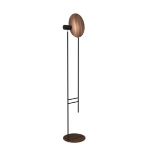 Dot 1-Light Floor Lamp in American Walnut