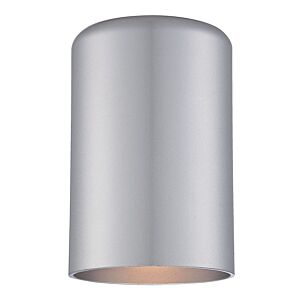 1-Light Brushed Silver Cylinder Wall Sconce