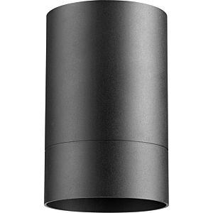 Quorum Cylinder Outdoor Ceiling Light in Noir