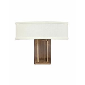 Hinkley Hampton 2-Light Wall Sconce In Brushed Bronze