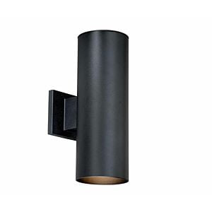Chiasso 2-Light Outdoor Wall Mount in Textured Black