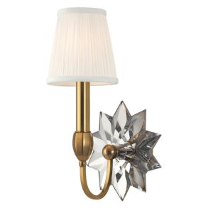 Hudson Valley Barton 14 Inch Wall Sconce in Aged Brass