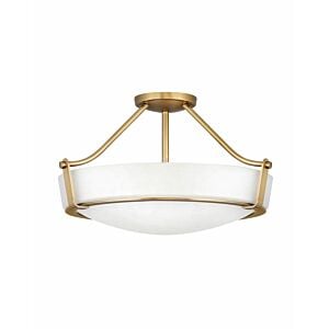 Hinkley Hathaway 4-Light Semi-Flush Ceiling Light In Heritage Brass