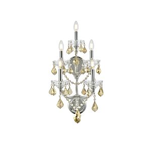 Maria Theresa 5-Light Wall Sconce in Chrome