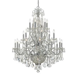 Imperial 26-Light Hand Cut Crystal Chandelier