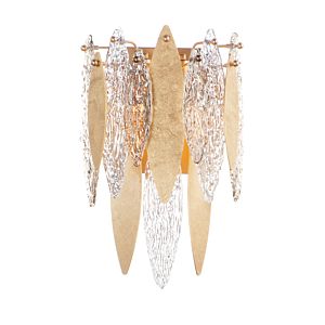  Majestic Wall Sconce in Gold Leaf