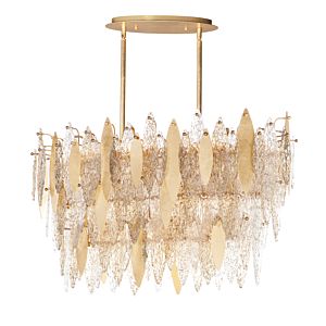 Maxim Majestic 18 Light Transitional Chandelier in Gold Leaf