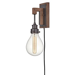 Hinkley Denton 16 Inch Wall Sconce in Industrial Iron