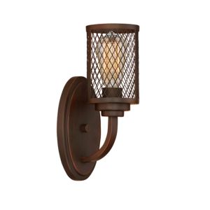 Millennium Lighting Akron 1 Light Wall Sconce in Rubbed Bronze