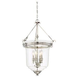 Minka Lavery Audrey'S Point 4 Light 20 Inch Pendant Light in Polished Nickel