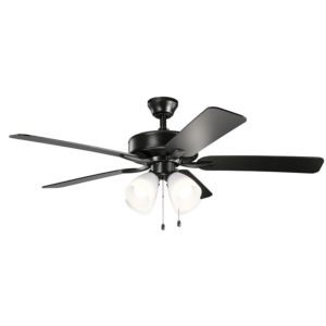  Basics Pro Premier 52" Indoor Ceiling Fan in Satin Black