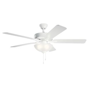 Kichler Basics Pro Select 3 Light 52 Inch Indoor Ceiling Fan in White