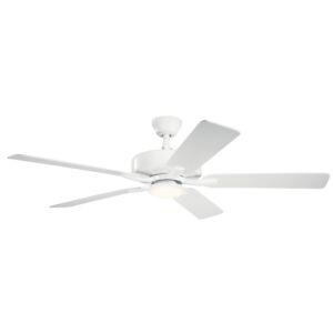 Basics Pro Designer 1-Light 52" Ceiling Fan in Matte White