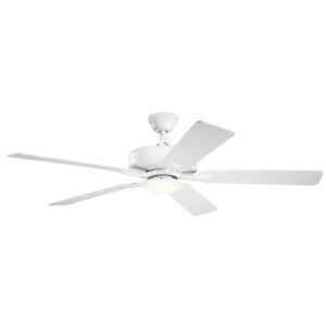 Basics Pro Designer 1-Light 52" Ceiling Fan in White