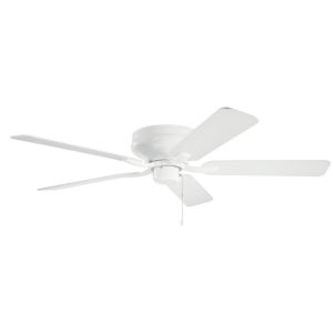 Kichler Basics Pro Legacy 52 Inch Indoor Flush Mount Ceiling Fan in White