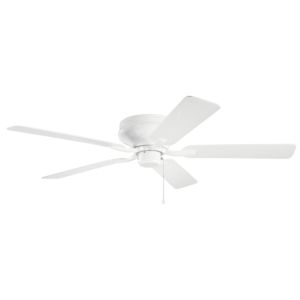 Kichler Basics Pro Legacy Patio 52 Inch Indoor/Outdoor Flush Mount Ceiling Fan in White