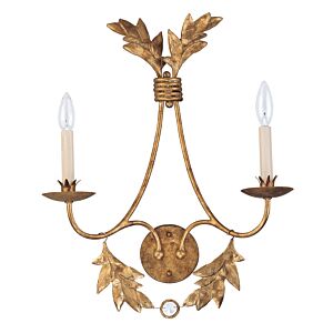 Sweet Olive 2-Light Wall Sconce in Gold