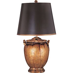 Jackson 1-Light Table Lamp in Antiqued Silver w with Gold