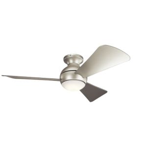 Kichler Sola 44 Inch LED Flush Mount Ceiling Fan in Brushed Nickel