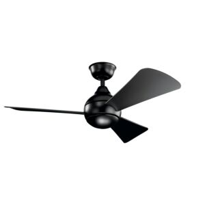 Sola 1-Light 44" Ceiling Fan in Satin Black