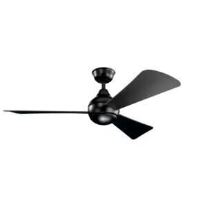 Sola 1-Light 54" Ceiling Fan in Satin Black
