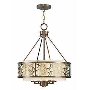 Avalon 5-Light Chandelier in Hand Applied Palacial Bronze w with Gildeds